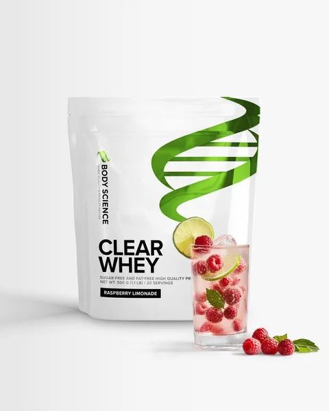 Body Science Clear Whey Raspberry Limonade, 500 g