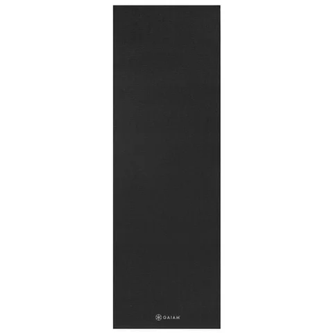 Gaiam yogamåtte sort, 4 mm